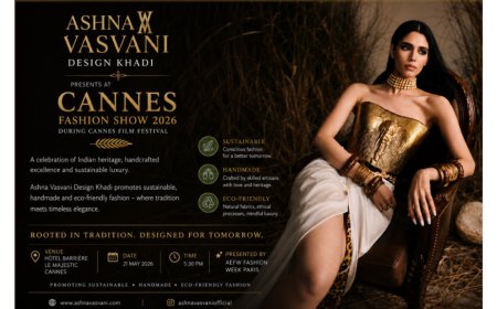 From Khadi to Cannes -Ashna Vaswani Redefines Sustainable Red-Carpet Luxury festival 2026