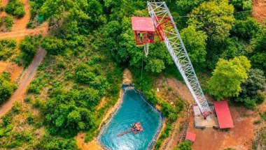 Thrill Destiny Bungee Jumping in Goa: 61m Highest Inclined Bungee and 55m Solo & Couple Tower Bungee at Mayem Lake